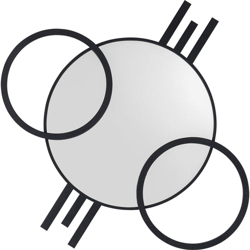 Kare Design Spiegel Triple Cercle zwart 119x124cm