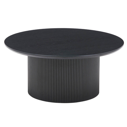 Salontafel rond ADELINA Donker eiken - vtwonen shop