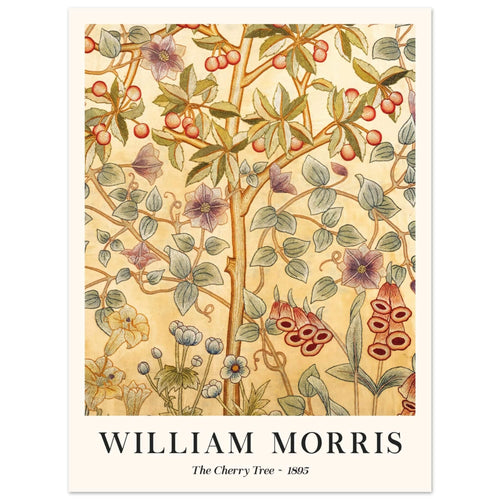 Artfulprints Poster William Morris - The cherry tree 1895 II   - 30x40 cm - Meerkleurig