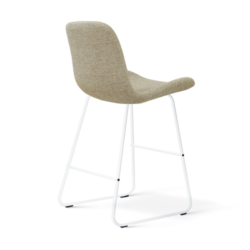 Nolon Nino-Fé barkruk taupe melange - wit onderstel - 65 cm - vtwonen shop