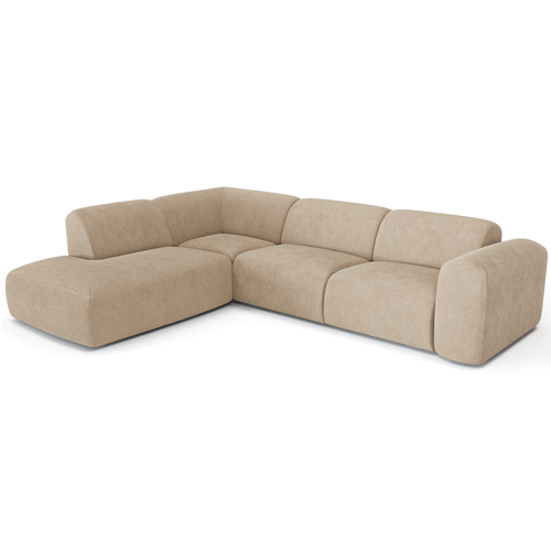 Sia Home - Hoekbanken links MYRA - Corduroy - Beige - 269cm - vtwonen shop