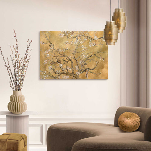 Reinders Van Gogh - almondblossom gold schilderij -  goud - woonkamer - 50x70cm