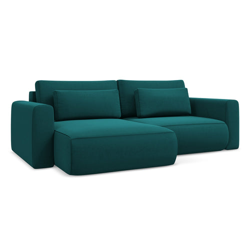 LaMiaSofa hoekbank links Perugia - velours - marien - 240x149x82