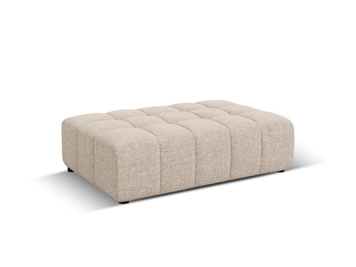 Cosmopolitan Design Poef Chicago chenille beige - 84x102x42cm
