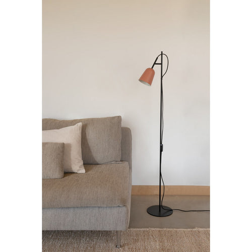 Faro STUDIO Task Vloerlamp Mat Zwart, Roze