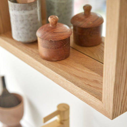 Tikamoon Eikenhouten spiegel 70 x 45 cm - Naturel - vtwonen shop