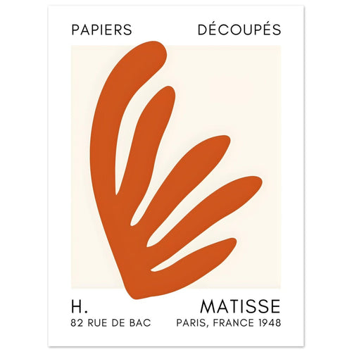 Artfulprints  Matisse – Aquatic impression orange   poster 30x40 cm - vtwonen shop