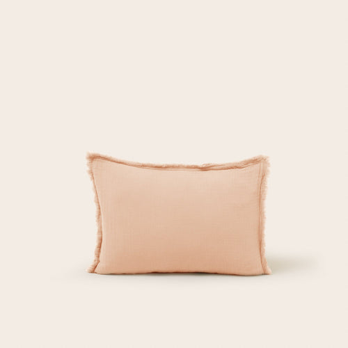 Madura Set van 2 kussenslopen Lou roze perzik 30x40 cm