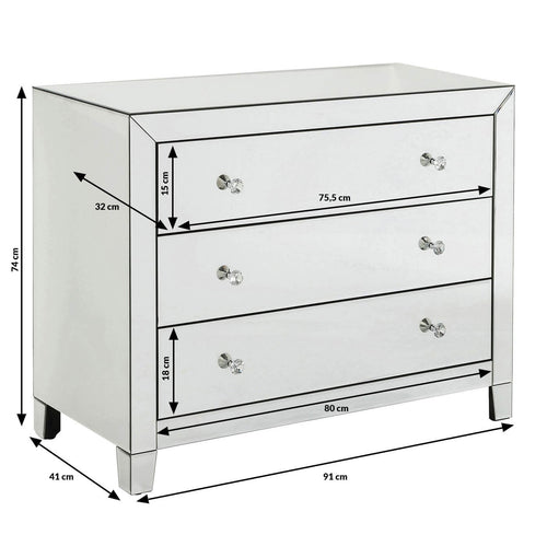 Kare Design Ladekast Luxury 3 lades - vtwonen shop