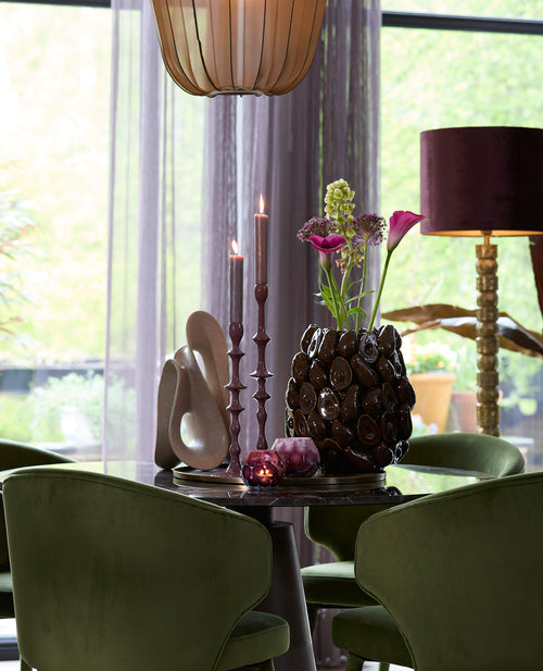 Light & Living vaas AVOCADO - Ø33x37.5cm - bruin