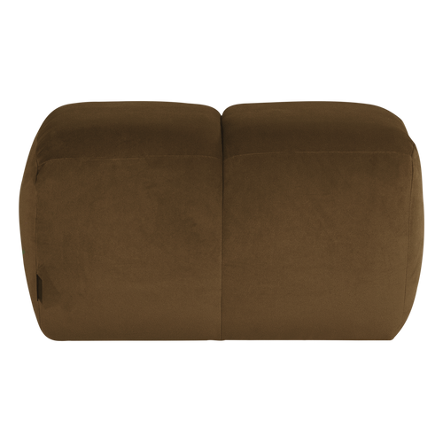 WOOOD poef Mojo - Velvet - Honinggeel - 45x84x64