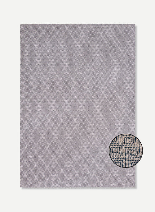 Jackies vloerkleed 8605 Diamond - Zwart - 140 x 200 cm