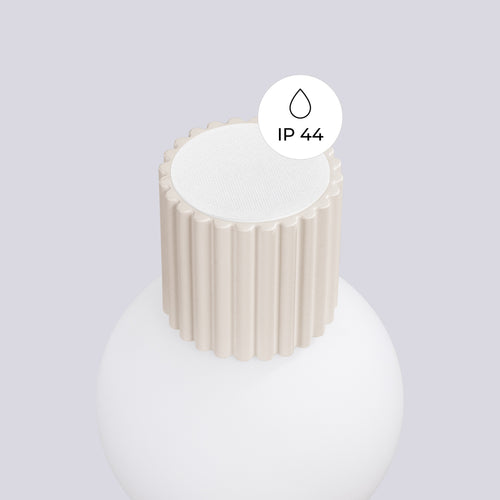 Sollux Lighting Wandlamp HALO beige IP44 - 12x17x12cm