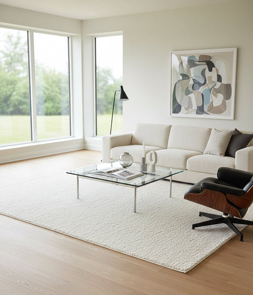 AFK Living vloerkleed Plain - zeer zacht - wit - 120x160 cm