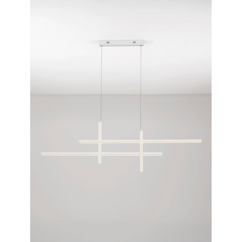 Nova Luce ANTAMA Hanglamp voor aan het plafond, zandwit, Triac dimbare LED 40W 1200lm 3200K