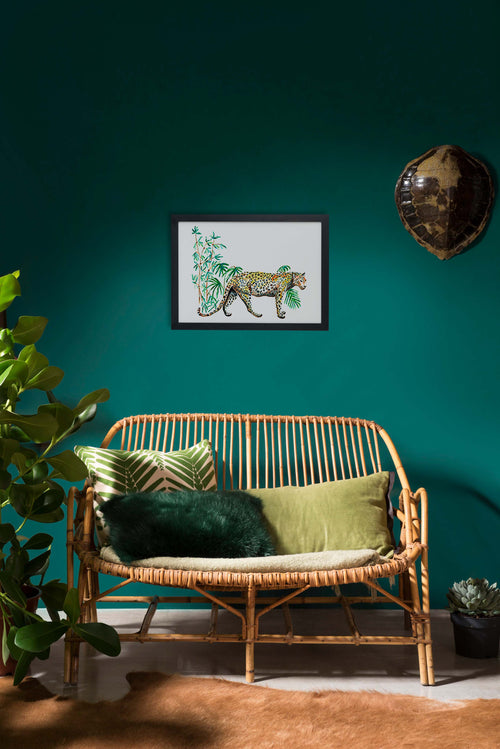 Catchii poster Jungle Panter - meerkleurig - 297x210 cm
