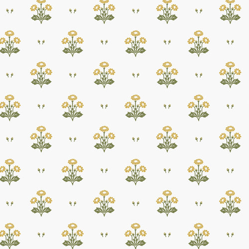 Laura Ashley Vliesbehang - Harthill Daisy Ochre Yellow
