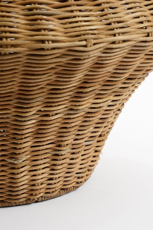 Mica Decorations Fabiola Decoratie Vaas - H43 x Ø30 cm - Rotan - Bruin - vtwonen shop