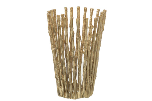 J-Line kaarshouder - aluminium - goud - large