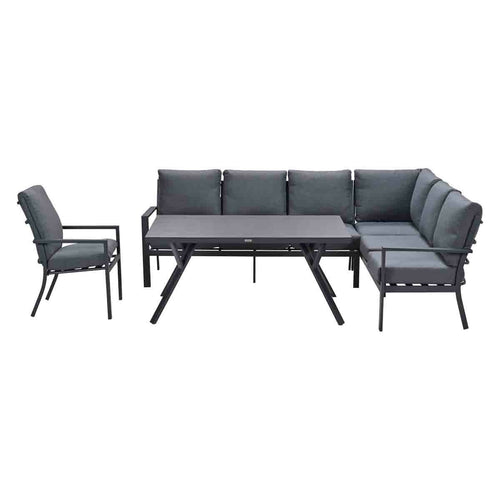 Garden Impressions lounge dining set Senja mystic grey - 4-delig - rechts incl stoel - vtwonen shop