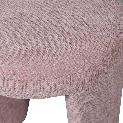 WOOOD kruk Charlie - Chenille - Blush - 47x45x45 - vtwonen shop