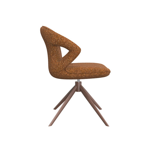 LABEL51 Eetkamerstoel Zurich - Oranje Bouclé - vtwonen shop