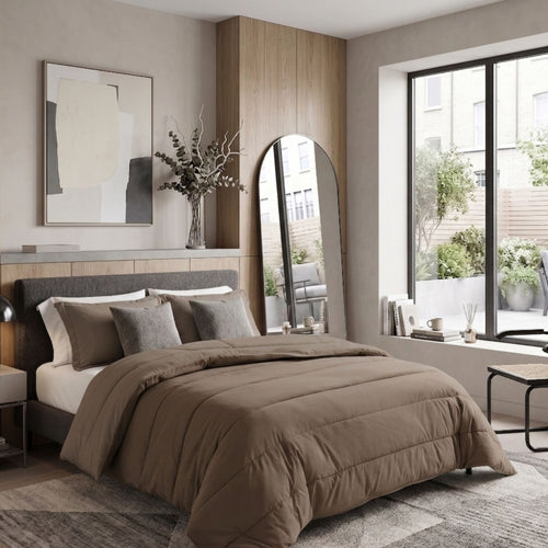 Ten Cate wasbaar dekbed 200x200 - taupe