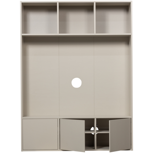 WOOOD tv opbergkast Meggy - Grenen hout - Dust/Grijs - 215x160x40