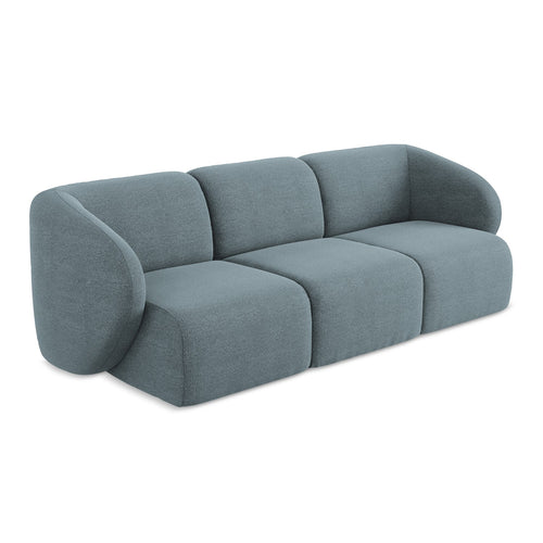 LaMiaSofa 3-zits bank Cervo - bouclé - jeans - 244x94x75