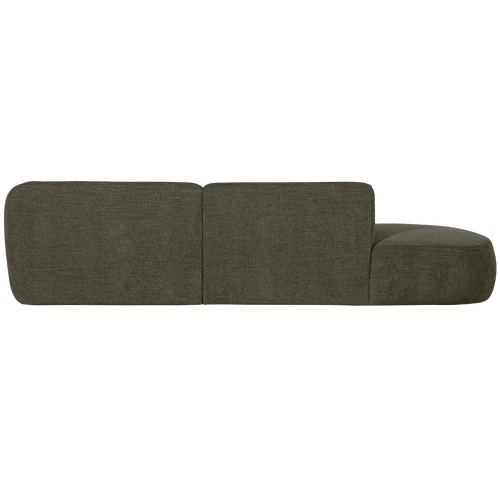 WOOOD chaise longue rechts Polly - Polyester - Warm Groen - 71x258x150 - vtwonen shop