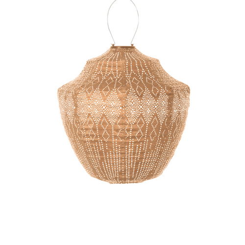 Lumiz solar lampion funale crownn - 40 cm - abrikoos