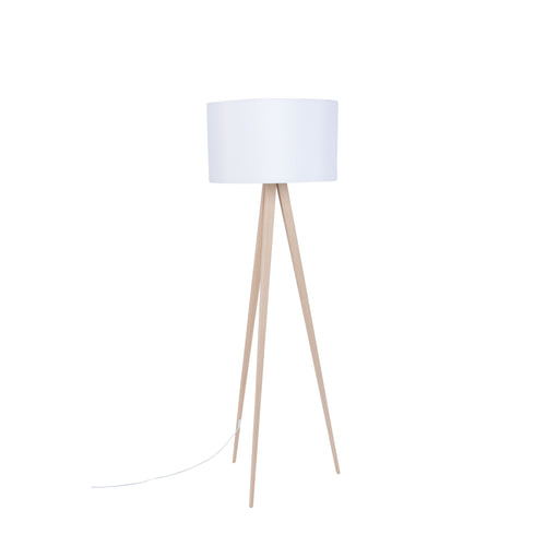 Zuiver Tripod Vloerlamp Met Driepoot Wood Wit