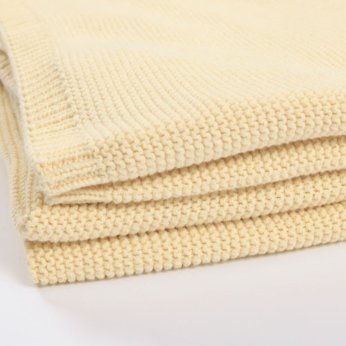 HOME DELUXE Katoenen deken ELIA Beige - 140 x 200 cm - vtwonen shop