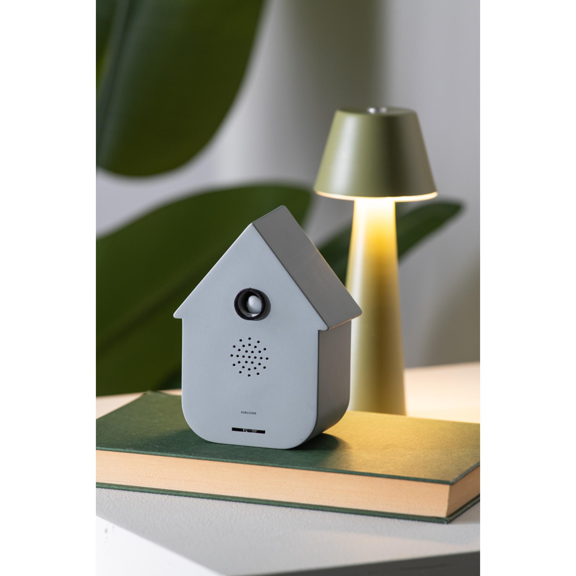 Karlsson ornament Sound Box Modern Chuckoo - grijs - Ø12cm