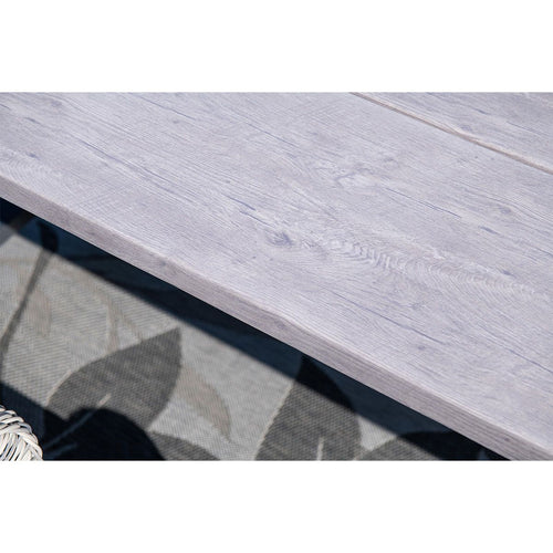 Olympus tafel - 220x100 cm - carbon black - grey teak look - vtwonen shop