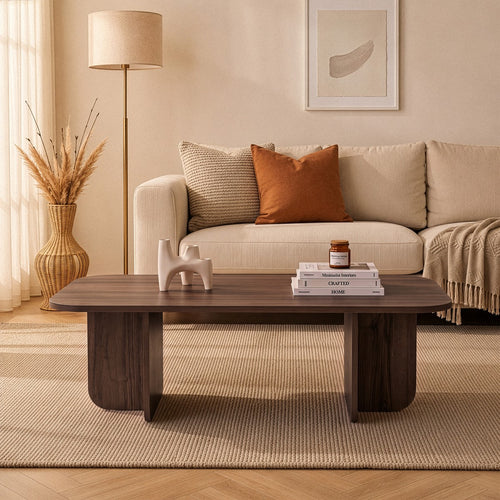 Calicosy - BECAJ Rechthoekige salontafel - Eiken - 60x120x41,4 cm