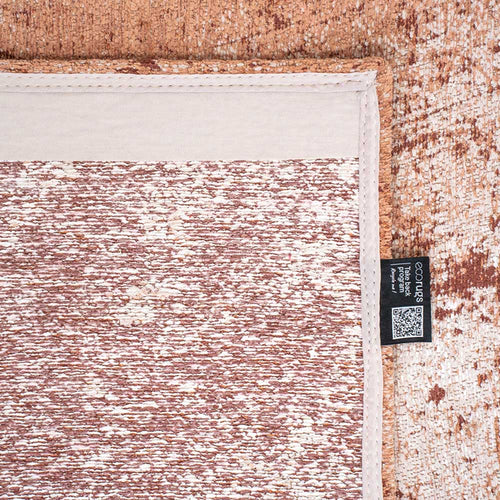 Louis De Poortere binnen & buiten machinewasbaar vloerkleed Mad Men Sol van 40% gerecycled PET - oranje - 80x150cm