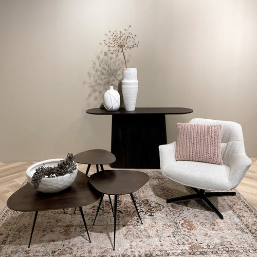 Brix salontafel Loua Brown - set van 3 - mangohout - vtwonen shop