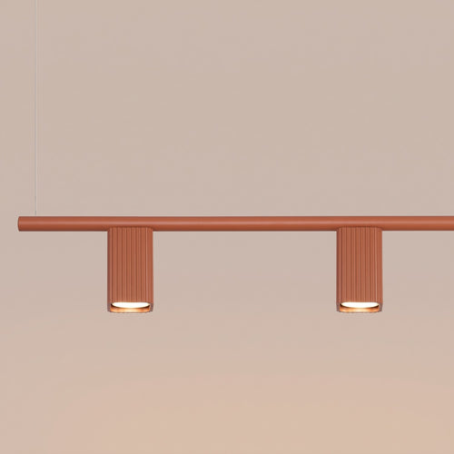 Sollux Lighting Kroonluchter RAYO 4 rode oker - 122x6x208cm