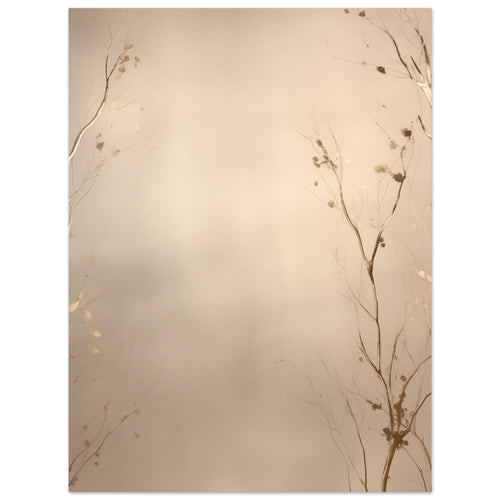 Artfulprints  Abstract - Golden leafs   poster 30x40 cm - vtwonen shop