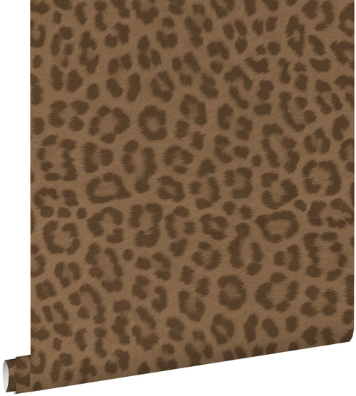 ESTAhome behang panterprint donkerbruin - 50 x 900 cm - 139969