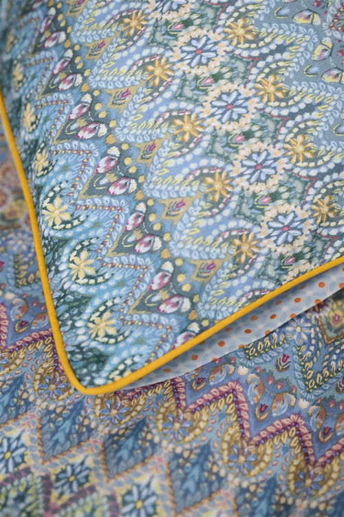 Pip Studio dekbedovertrek Ashanti - 200x200/220 cm - blauw