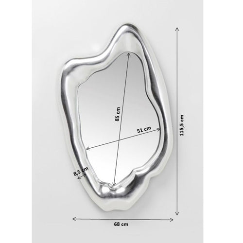 Kare Design Spiegel Hologram 117x68cm Zilver - vtwonen shop