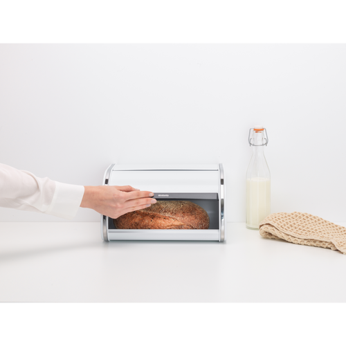 Brabantia Broodtrommel met schuifdeksel, medium - White