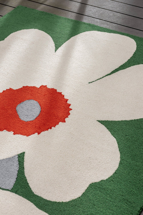 Vloerkleed Marimekko Unikko 60th Anniver Gr outdoor 433007 250x350 cm - vtwonen shop