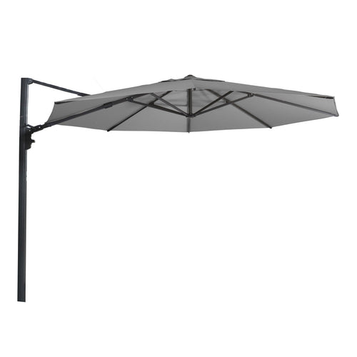 Lesli Living push-up parasol Virgo - grijs - Ø350cm