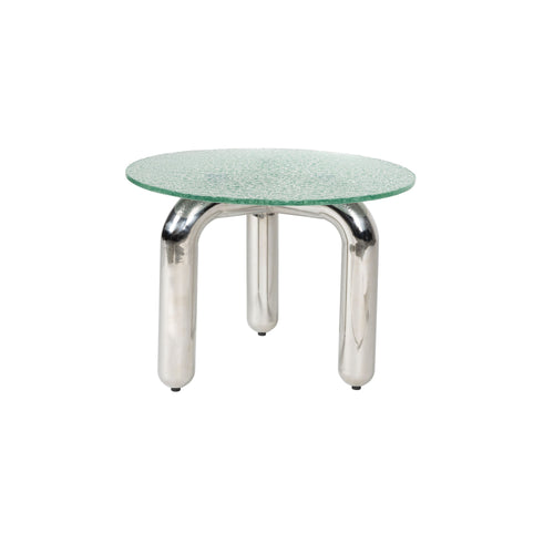 Dutchbone Marly Bijzettafel Zilver/Glas