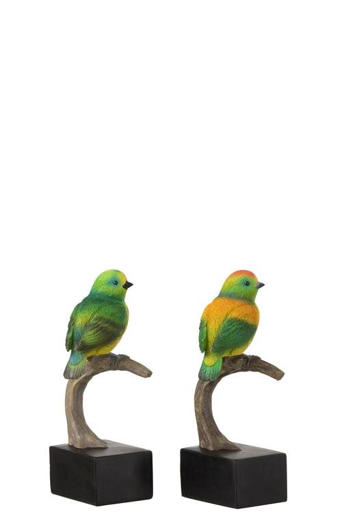 J-Line figuur Mus Op Voet - polyresin - mix - 2 stuks - vtwonen shop