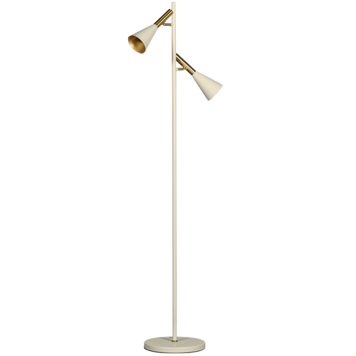 BePureHome vloerlamp Body - Metaal - Zand/Goud - 158x28x40 - vtwonen shop