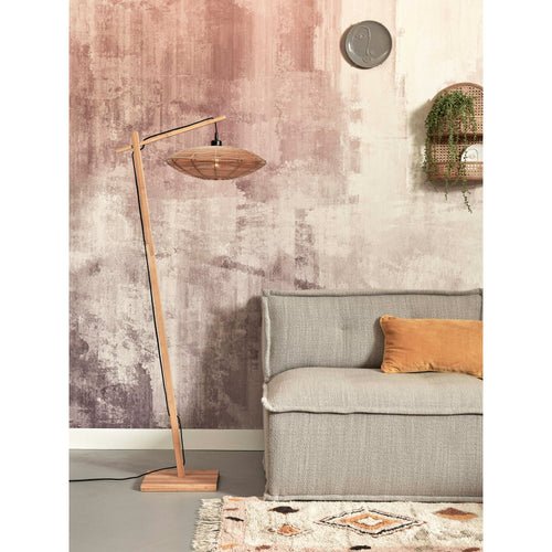 GOOD&MOJO vloerlamp Tanami - bruin - Ø25cm